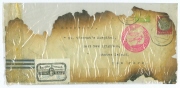Katastrophenpost: Lakehurst-Brief vom Zeppelin-Absturz der Hindenburg, 06.05.1937, Lakehurst, USA