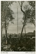 Fotografie; Gesamtansicht der Funkstation Angaur der Kaiserlich Deutschen Reichspost in der deutschen Kolonie Deutsch-Neuguinea