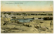 Ansichtspostkarte; Kolonialpost, Heisse Quellen in Warmbad, Deutsch-Südwestafrika, gelaufen
