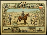 Archivalie, Erinnerungsbild, Reservistenbild, Bildcollage, "Bilder der Kolonie", Kolonie Deutsch-Südwestafrika