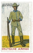 Archivalie, Propagandamarke, "Deutsche Armee", ehemalige Deutsche Kolonie Deutsch-Südwestafrika