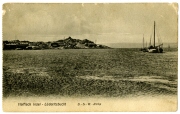 Ansichtspostkarte; Kolonialpost, Deutsch-Südwestafrika, "Haifisch Insel - Lüderitzbucht", gelaufen