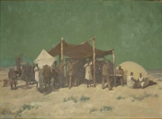 Gemälde "Funkversuche in Afrika 1904"
