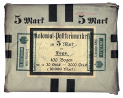 Bogentasche mit Togo (Deutschland/Deutsche Kolonien) Freimarke, Nr. 19