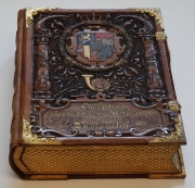Buch: Sammlung der von der Königlich Bayerischen Postverwaltung ausgegebenen Briefmarken von 1849-1896 (sogenannte "Goldene Buch")