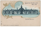 Ansichtspostkarte; "Exposition Universelle Paris 1900 - Palais de l'Education", Bildungsministerium, ungelaufen
