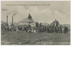 Ansichtspostkarte; Wasserprobe des Tiefbrunnens zu Tauberfeld am 11. Februar 1908, ungelaufen