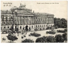 Ansichtspostkarte, Braunschweig, Militärparade der Husaren vor dem Schloß, gelaufen